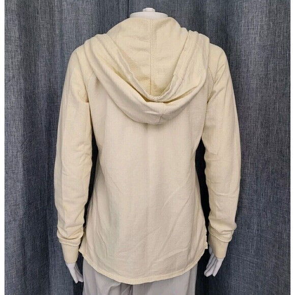 Women’s Hoodie Lightweight Long Sleeve Pullover Off White Size Small - Picture 4 of 10